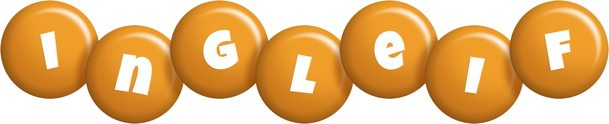 Ingleif candy-orange logo