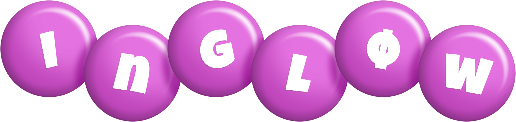 Ingløw candy-purple logo