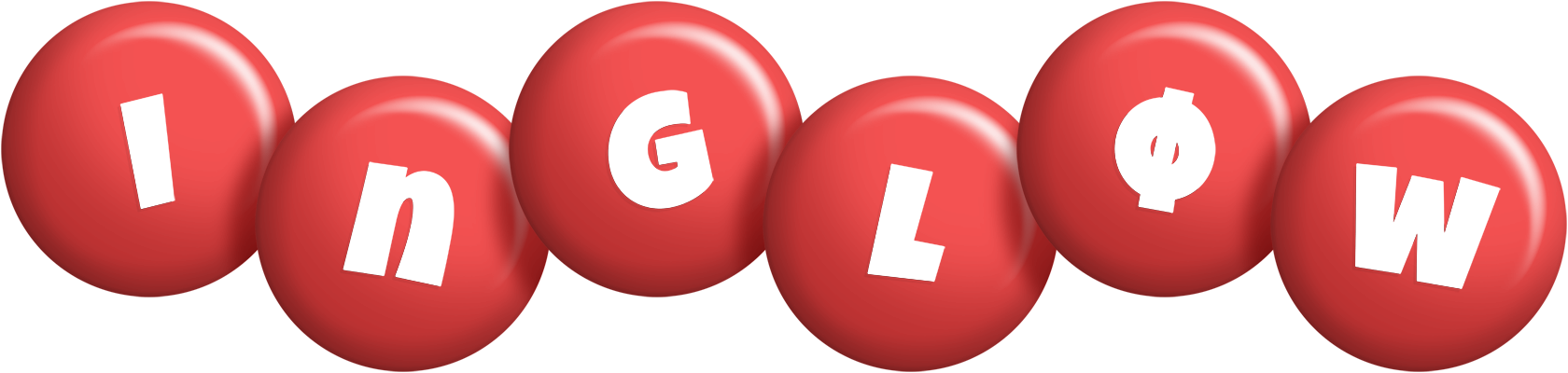 Ingløw candy-red logo
