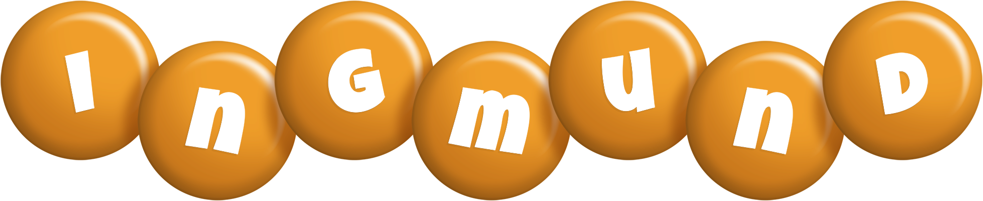 Ingmund candy-orange logo