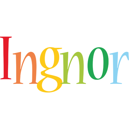 Ingnor birthday logo