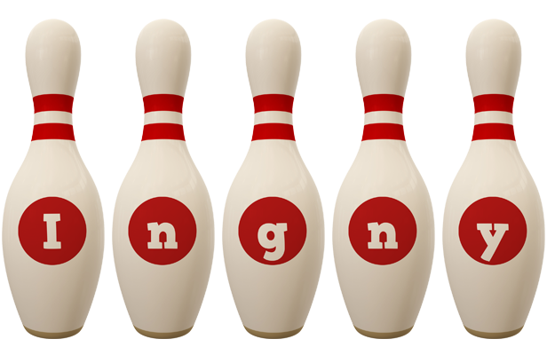 Ingny bowling-pin logo