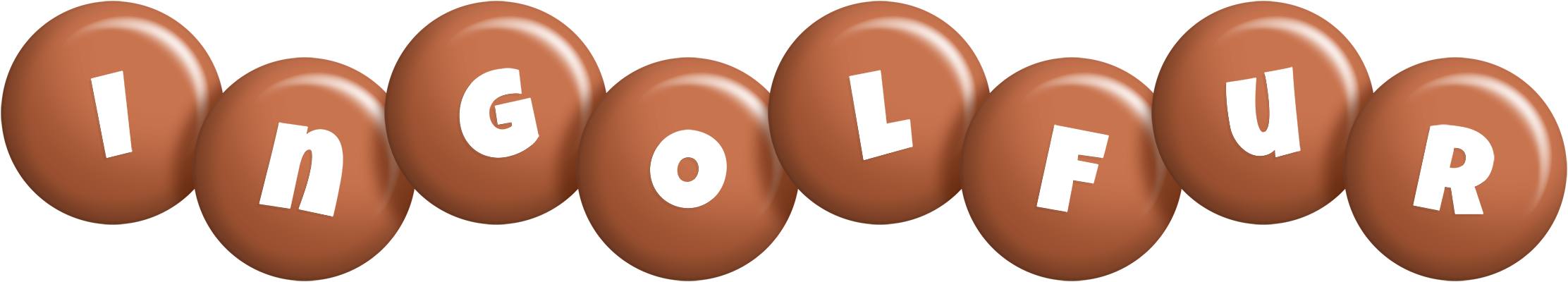 Ingolfur candy-brown logo