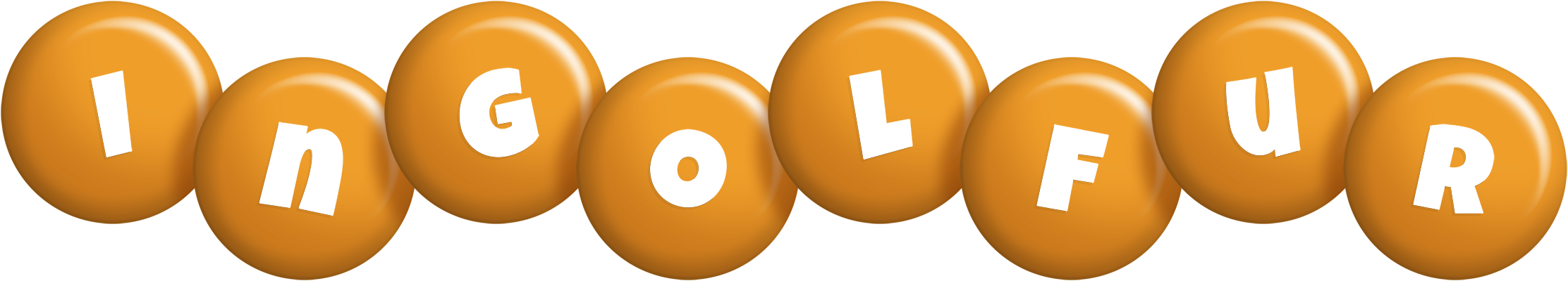 Ingolfur candy-orange logo