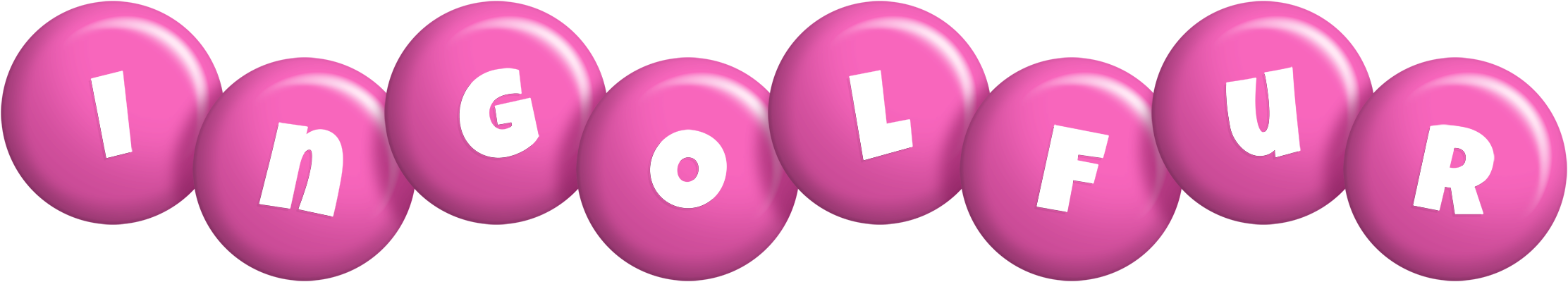Ingolfur candy-pink logo