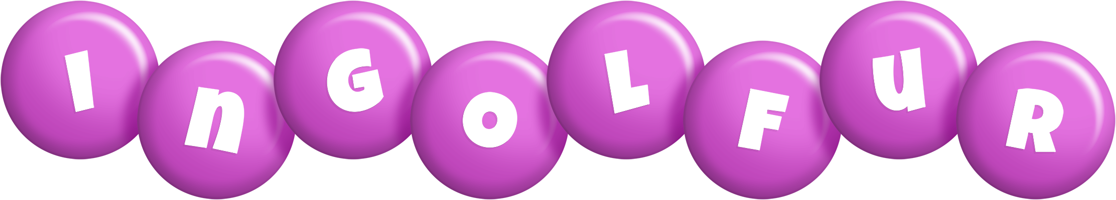 Ingolfur candy-purple logo