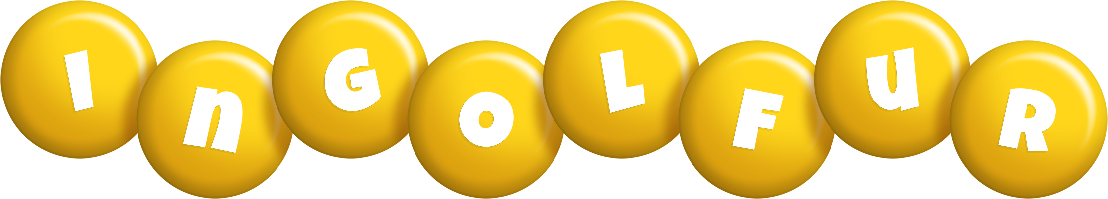 Ingolfur candy-yellow logo
