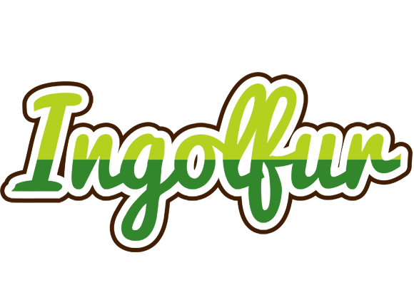 Ingolfur golfing logo