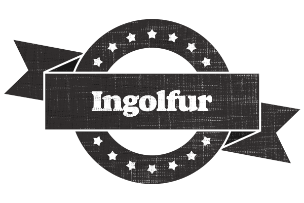 Ingolfur grunge logo