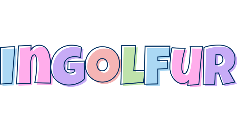 Ingolfur pastel logo