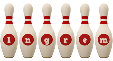 Ingrem bowling-pin logo