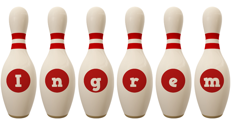 Ingrem bowling-pin logo
