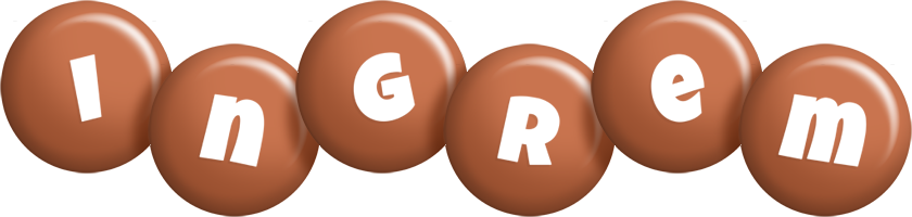 Ingrem candy-brown logo