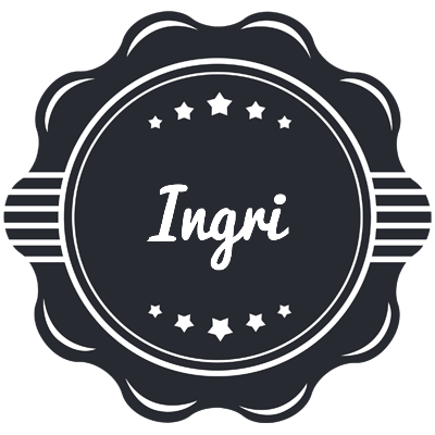 Ingri badge logo