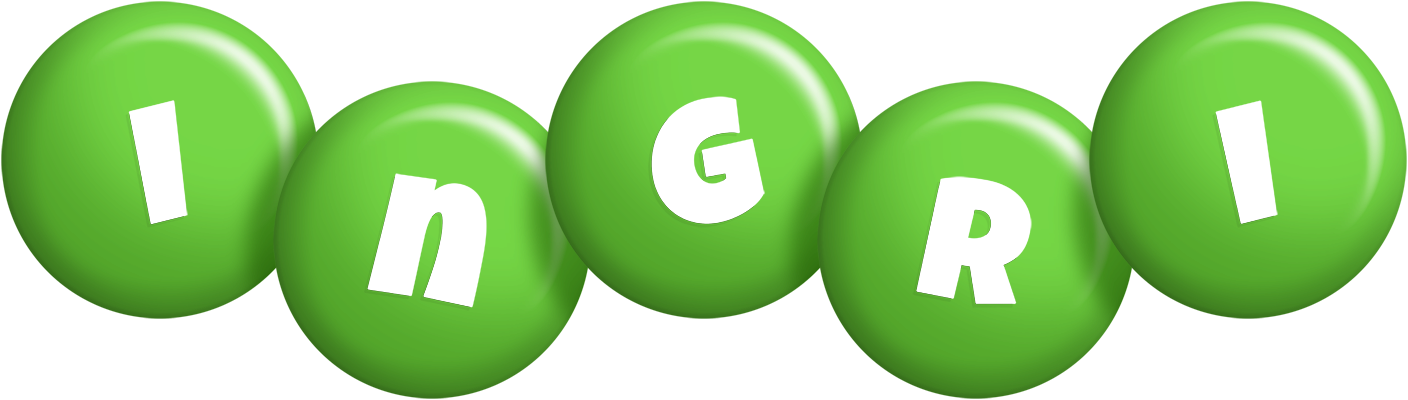 Ingri candy-green logo