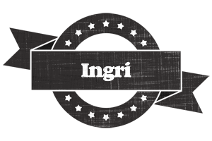 Ingri grunge logo