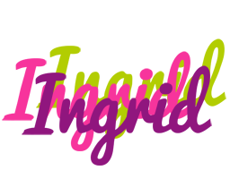 Ingrid flowers logo