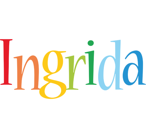 Ingrida birthday logo