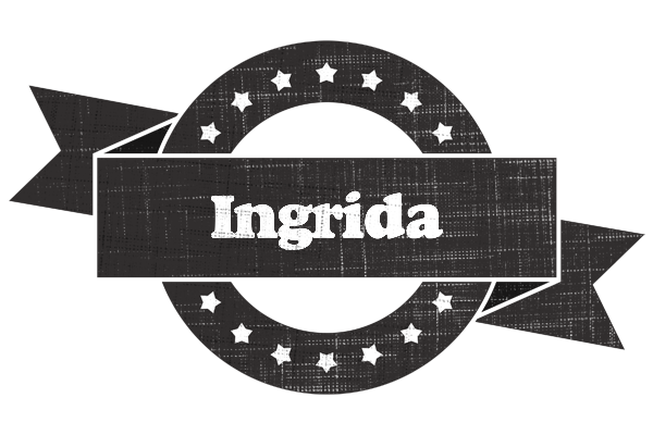 Ingrida grunge logo