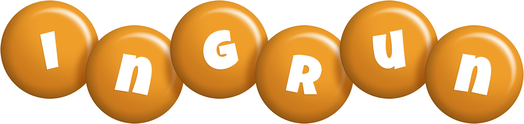 Ingrun candy-orange logo