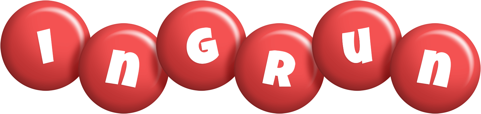 Ingrun candy-red logo