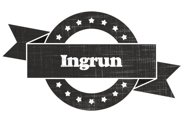 Ingrun grunge logo