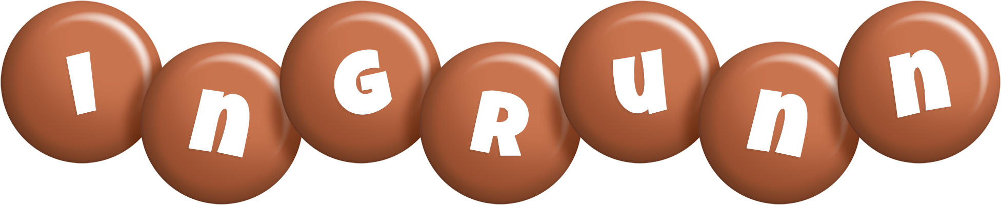 Ingrunn candy-brown logo