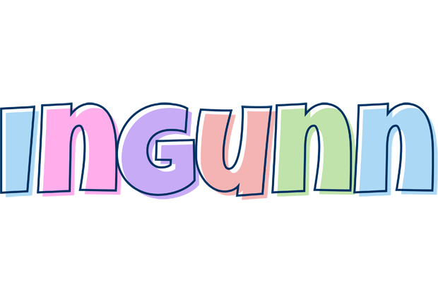 Ingunn pastel logo
