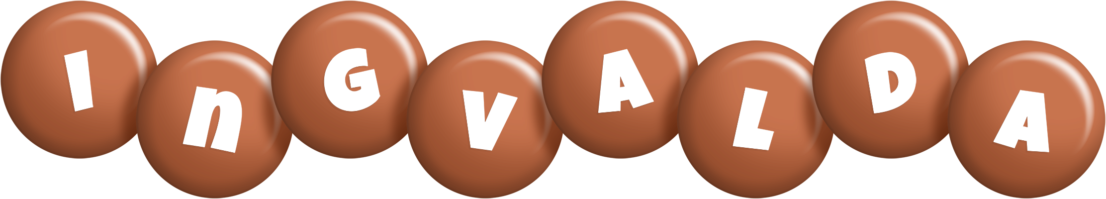 Ingvalda candy-brown logo
