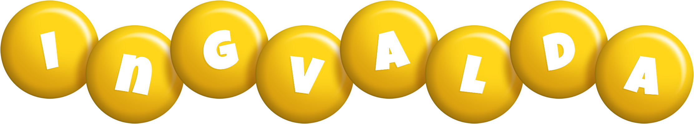 Ingvalda candy-yellow logo