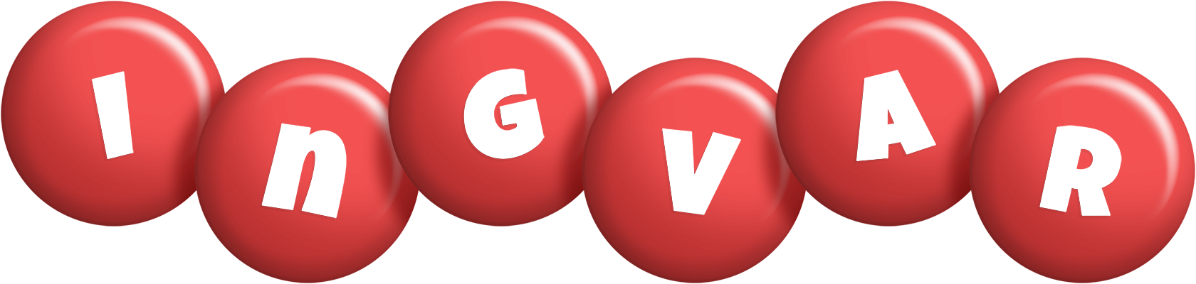 Ingvar candy-red logo