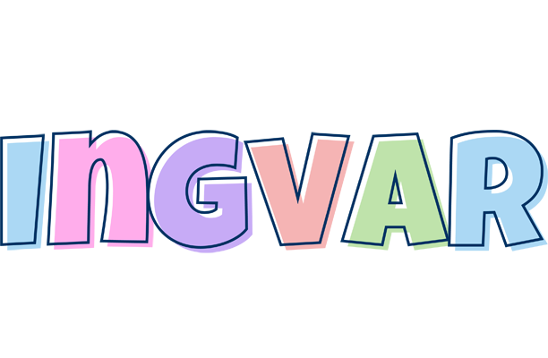 Ingvar pastel logo