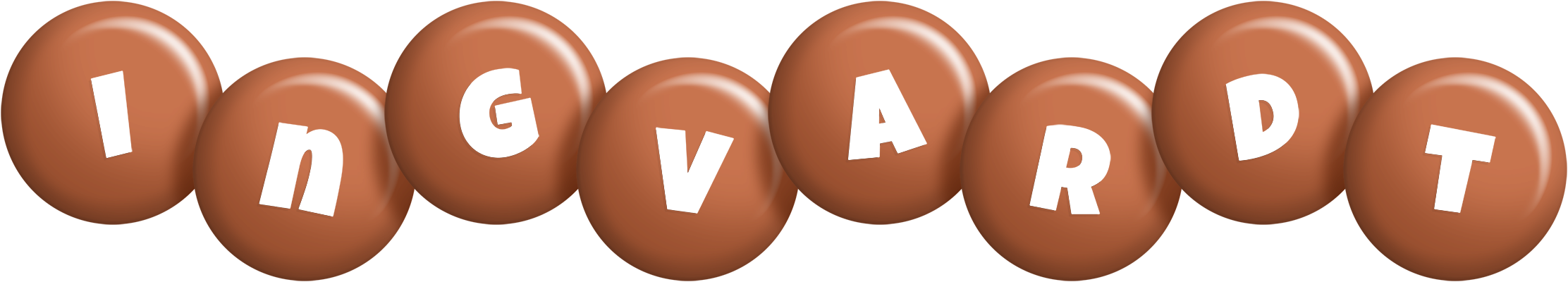 Ingvardt candy-brown logo