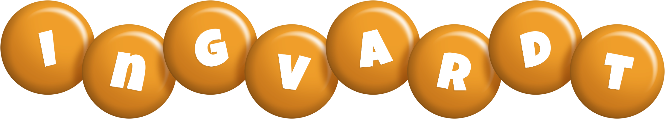 Ingvardt candy-orange logo