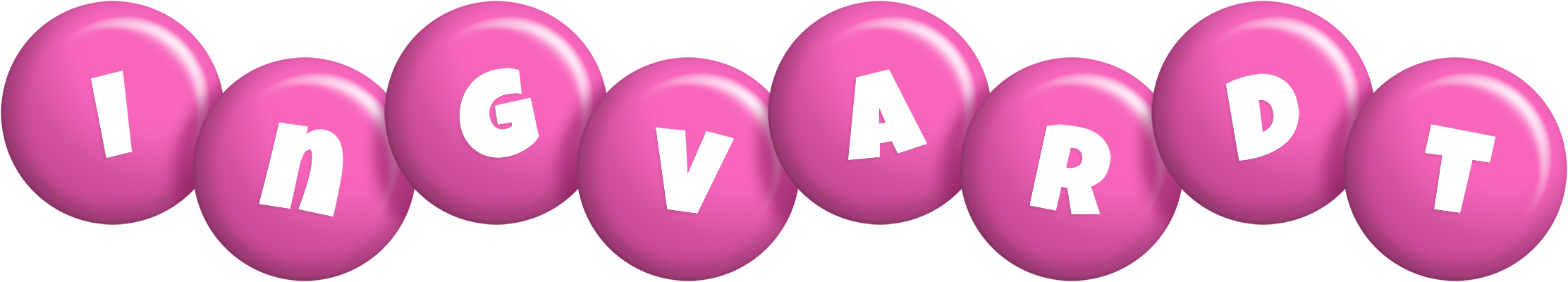 Ingvardt candy-pink logo