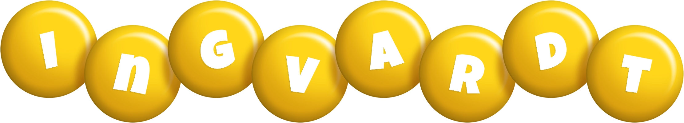 Ingvardt candy-yellow logo