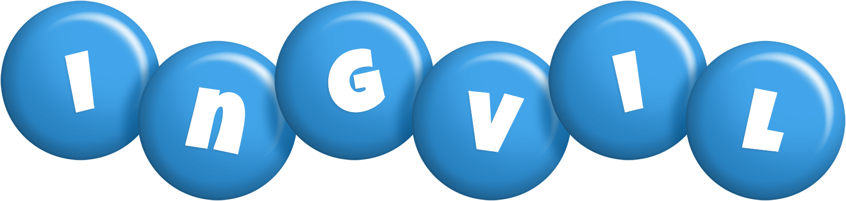 Ingvil candy-blue logo