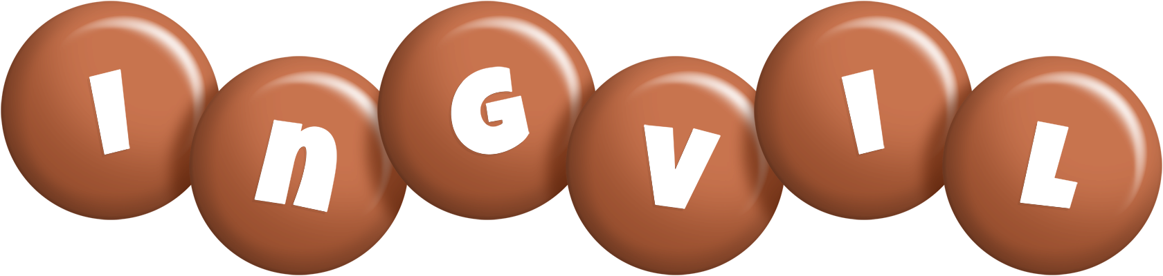 Ingvil candy-brown logo