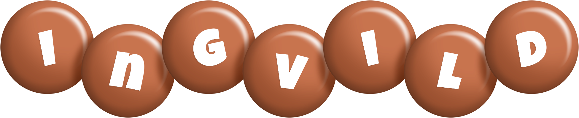 Ingvild candy-brown logo