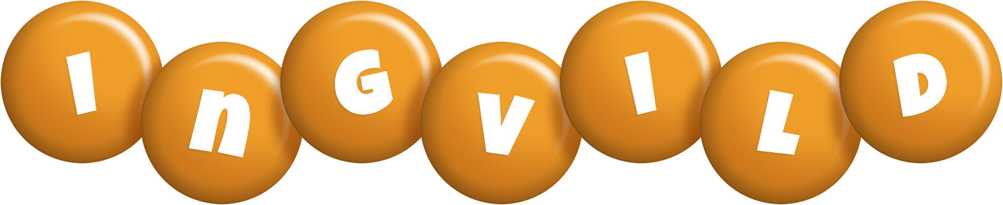 Ingvild candy-orange logo
