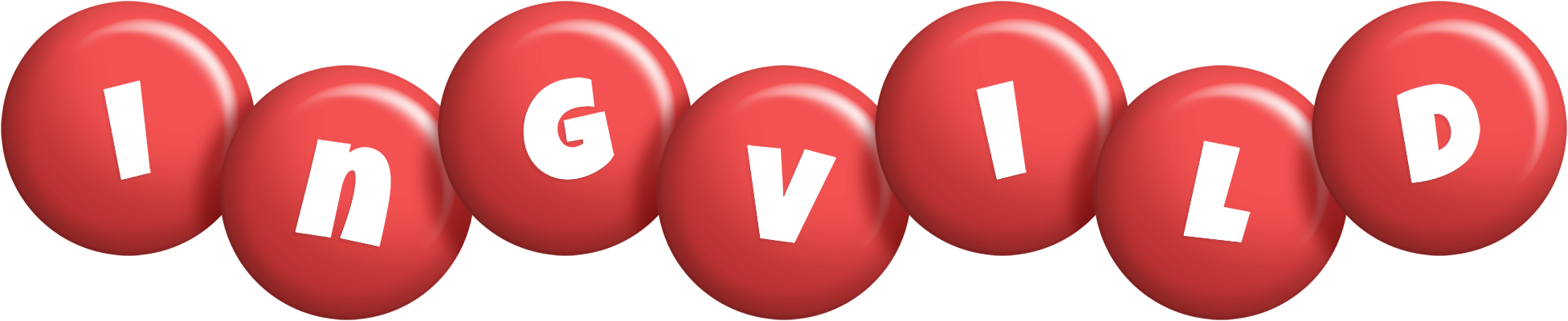 Ingvild candy-red logo