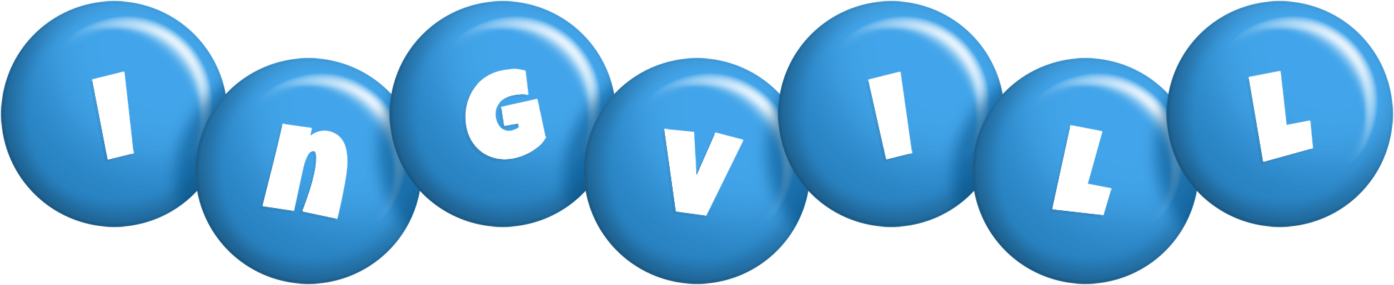 Ingvill candy-blue logo