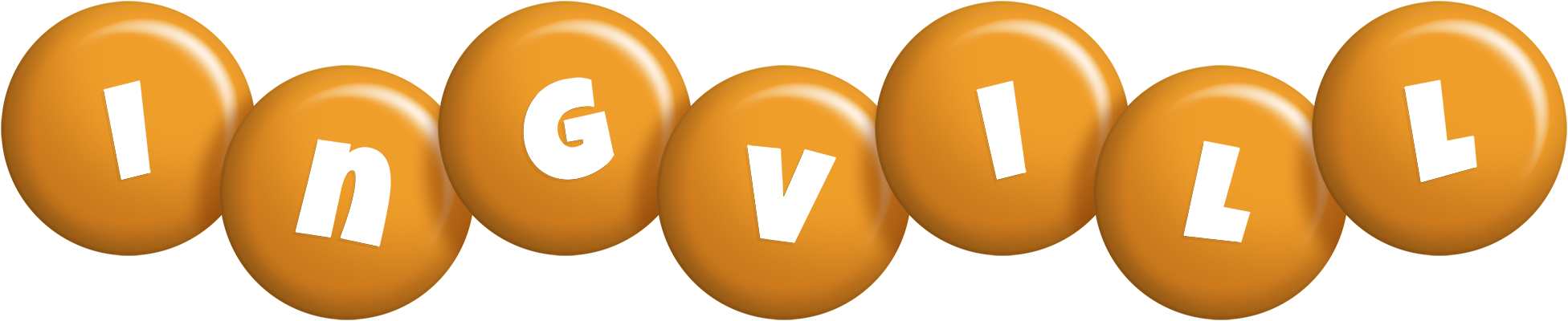Ingvill candy-orange logo