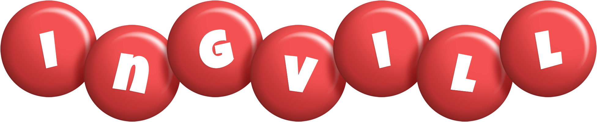 Ingvill candy-red logo