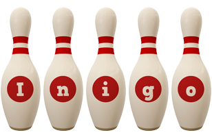 Inigo bowling-pin logo