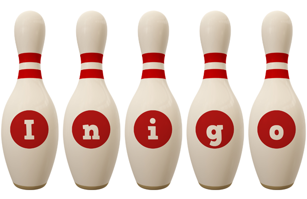 Inigo bowling-pin logo