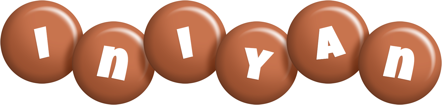 Iniyan candy-brown logo