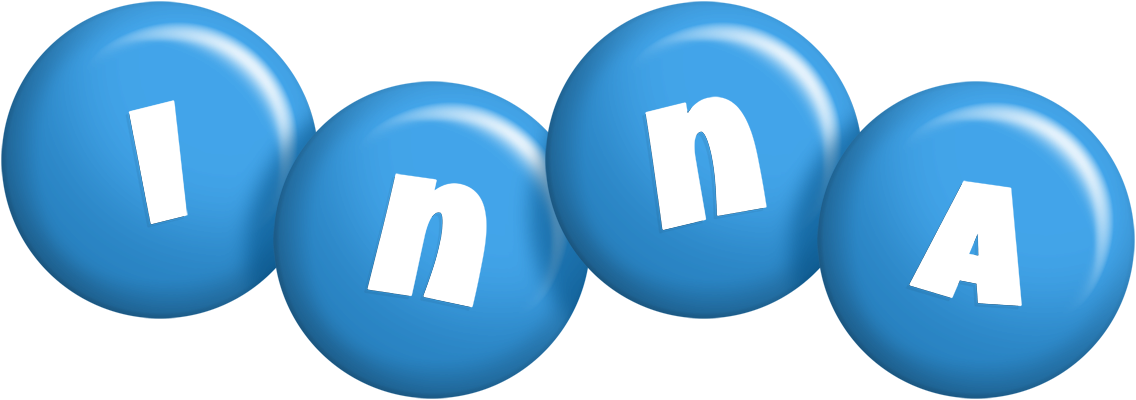 Inna candy-blue logo