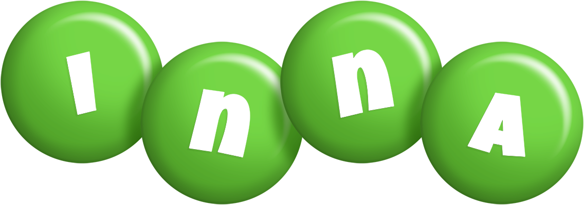 Inna candy-green logo