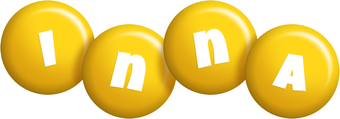 Inna candy-yellow logo